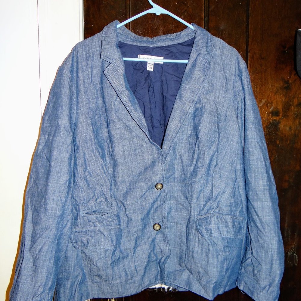Croft & Barrow Chambray Blazer